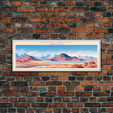 Load image into Gallery viewer, Death Valley National Park, Panoramic California Travel Art, National Park Print, Minimalist Travel Art, Midcentury Modern Style Landscape
