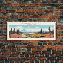 Load image into Gallery viewer, Kobuk Valley National Park, Panoramic Alaska Travel Art, National Park Print, Minimalist Travel Art, Midcentury Modern Style Landscape