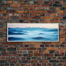 Load image into Gallery viewer, Blue Ridge Mountains Panoramic Wall Art, Bluebridge Mountains National Parkway, Beautiful Cabin Decor, Boho Photography Wall Art Print