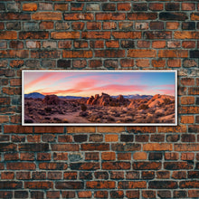 Load image into Gallery viewer, Panoramic of Joshua Tree National Park, Extra Large Wall Art, Panoramic Wall Art, Panoramic Print, Landscape Photography Landscape