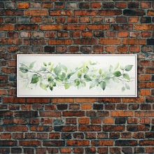 Load image into Gallery viewer, Botanical Art Print - Framed Canvas Print - Eucalyptus Art - Garden Print - Large Gallery Wrap Ready To Hang Wall Art, Optional Frame