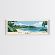 Load image into Gallery viewer, Anse La Passe, Seychelles Panoramic Print, Vacation Gift, Seychelles Wall Art, Beach Painting, Beach Decor, Beach Or Lakehouse Art