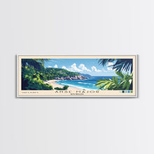Load image into Gallery viewer, Anse Major, Seychelles Panoramic Beach Print, Vacation Gift, Seychelles Wall Art, Beach Painting, Beach Decor, Beach Painting