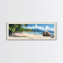Load image into Gallery viewer, Anse Source d’Argent, Seychelles Panoramic Print, Vacation Gift, Seychelles Wall Art, Vacation Wall Art, Vacatation Memories, Beach Decor, Beach Or Lakehouse Art
