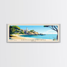 Carregar imagem no visualizador da galeria, Armona Island, Portugal Panoramic Print, Vacation Gift, Portugal Wall Art, Beach Painting, Beach Decor, Beach Or Lakehouse Art