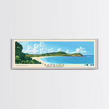 Load image into Gallery viewer, Barbuda, Antigua and Barbuda Panoramic Beach Print, Vacation Gift, Antigua and Barbuda Wall Art, Beach Painting, Beach Decor, Beach Painting