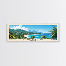 Load image into Gallery viewer, Beau Vallon, Seychelles Panoramic Print, Vacation Gift, Seychelles Wall Art, Vacation Wall Art, Vacatation Memories, Beach Decor, Beach Or Lakehouse Art