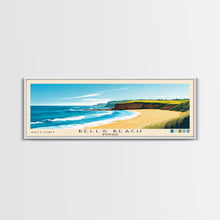 Load image into Gallery viewer, Bells Beach, Australia Panoramic Beach Print, Vacation Gift, Australia Wall Art, Beach Painting, Beach Decor, Beach Painting