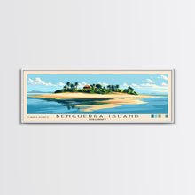 Load image into Gallery viewer, Benguerra Island, Mozambique Panoramic Print, Vacation Gift, Mozambique Wall Art, Beach Painting, Beach Decor, Large Wall Art, Wood Frame Art