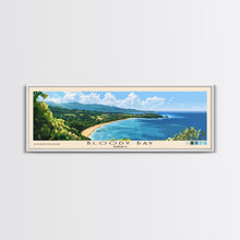 Load image into Gallery viewer, Bloody Bay, Jamaica Panoramic Beach Print, Vacation Gift, Jamaica Wall Art, Beach Painting, Beach Decor, Beach Painting