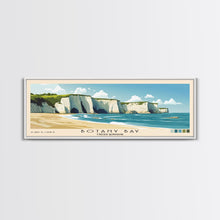 Load image into Gallery viewer, Botany Bay, United Kingdom Panoramic Print, Vacation Gift, United Kingdom Wall Art, Beach Painting, Beach Decor, Beach Or Lakehouse Art