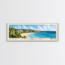 Carregar imagem no visualizador da galeria, Captain's Bay, Anguila Panoramic Print, Vacation Gift, Anguila Wall Art, Beach Painting, Beach Decor, Beach Or Lakehouse Art