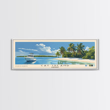 Cargar imagen en el visor de la galería, Cat Island, Bahamas Panoramic Beach Print, Vacation Gift, Bahamas Wall Art, Beach Painting, Beach Decor, Beach Painting