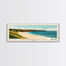 Cargar imagen en el visor de la galería, Cavendish Beach, Canada Panoramic Beach Print, Vacation Gift, Canada Wall Art, Framed Canvas Print, Framed Beach Painting