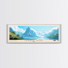 Cargar imagen en el visor de la galería, Cerro Azul, Peru Panoramic Print, Vacation Gift, Peru Wall Art, Beach Painting, Beach Decor, Large Wall Art, Wood Frame Art