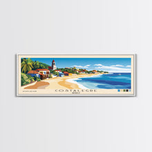 Cargar imagen en el visor de la galería, Costalegre, Mexico Panoramic Print, Vacation Gift, Mexico Wall Art, Beach Painting, Beach Decor, Beach Or Lakehouse Art