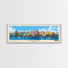 Load image into Gallery viewer, Curacao, Curacao Panoramic Print, Vacation Gift, Curacao Wall Art, Beach Painting, Beach Decor, Beach Or Lakehouse Art