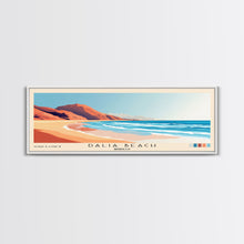 Load image into Gallery viewer, Dalia Beach, Morocco Panoramic Beach Print, Vacation Gift, Morocco Wall Art, Beach Painting, Beach Decor, Beach Painting