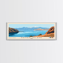 Load image into Gallery viewer, Damas Island, Chile Panoramic Print, Vacation Gift, Chile Wall Art, Beach Painting, Beach Decor, Large Wall Art, Wood Frame Art