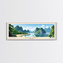 Load image into Gallery viewer, Doc Let, Vietnam Panoramic Beach Print, Vacation Gift, Vietnam Wall Art, Beach Painting, Beach Decor, Beach Painting
