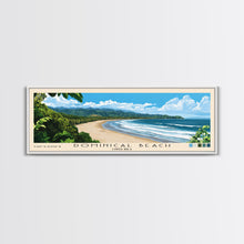 Load image into Gallery viewer, Dominical Beach, Costa Rica Panoramic Print, Vacation Gift, Costa Rica Wall Art, Beach Painting, Beach Decor, Beach Or Lakehouse Art
