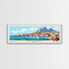 Carregar imagem no visualizador da galeria, Favignana, Italy Panoramic Print, Vacation Gift, Italy Wall Art, Beach Painting, Beach Decor, Large Wall Art, Wood Frame Art