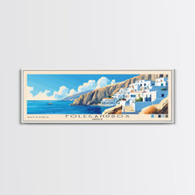 Carregar imagem no visualizador da galeria, Folegandros, Greece Panoramic Print, Vacation Gift, Greece Wall Art, Vacation Wall Art, Vacatation Memories, Beach Decor, Beach Or Lakehouse Art