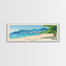 Load image into Gallery viewer, Lido Beach, Hong Kong Panoramic Print, Vacation Gift, Hong Kong Wall Art, Beach Painting, Beach Decor, Beach Or Lakehouse Art