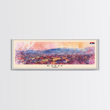 Carregar imagem no visualizador da galeria, Čačak Serbia Wall Art, Panoramic Travel Poster, Panoramic Framed Canvas Print, City Wall Art, Wall Hanging Home Decor, Travel Art