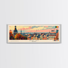 Carregar imagem no visualizador da galeria, Aalst Belgium Travel Print Wall Art, Panoramic City Art, Travel Art, Wall Decor, Vacation Gift, Framed Canvas Print Or Metal Art