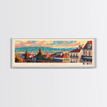 Load image into Gallery viewer, Amadora Portugal Travel Print Wall Art, Panoramic City Art, Travel Art, Wall Decor, Vacation Gift, Framed Canvas Print Or Metal Art