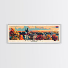 Load image into Gallery viewer, Apeldoorn Netherlands Travel Print Wall Art, Panoramic City Art, Travel Art, Wall Decor, Vacation Gift, Framed Canvas Print Or Metal Art