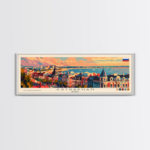 Load image into Gallery viewer, Astrakhan Russia Travel Print Wall Art, Panoramic City Art, Travel Art, Wall Decor, Vacation Gift, Framed Canvas Print Or Metal Art