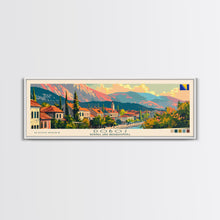 Load image into Gallery viewer, Doboj Bosnia Travel Print Wall Art, Panoramic City Art, Travel Art, Wall Decor, Vacation Gift, Framed Canvas Print Or Metal Art