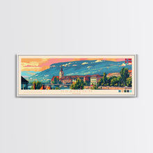 Load image into Gallery viewer, Drammen Norway Travel Print Wall Art, Panoramic City Art, Travel Art, Wall Decor, Vacation Gift, Framed Canvas Print Or Metal Art