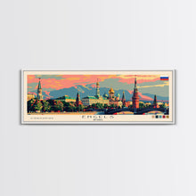 Load image into Gallery viewer, Engels Russia Panoramic Travel Poster, Framed Canvas Print or Metal Wall Art, Travel Art, Home Decor, Panoramic Painting, Midcentury Art