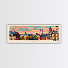 Load image into Gallery viewer, Essen Germany Travel Print Wall Art, Panoramic City Art, Travel Art, Wall Decor, Vacation Gift, Framed Canvas Print Or Metal Art