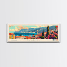 Load image into Gallery viewer, Funchal Portugal Travel Print Wall Art, Panoramic City Art, Travel Art, Wall Decor, Vacation Gift, Framed Canvas Print Or Metal Art
