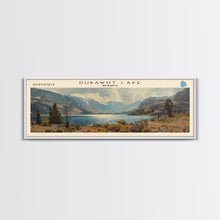 Load image into Gallery viewer, Dubawnt Lake Panoramic Framed Canvas Print, Lake House Decor, Wall Art, Travel Poster, Modern Lake Painting, Nature Art