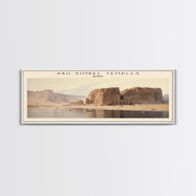Carregar imagem no visualizador da galeria, Abu Simbel Temples Egypt Travel Poster Print, Framed Canvas Print, Egypt Travel Art, Wood Framed Art, Wall Hanging, Home Decor