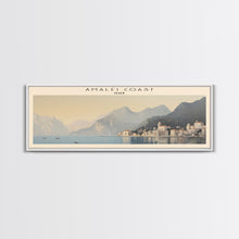 Load image into Gallery viewer, Amalfi Coast COUNTRY Travel Poster Print, Framed Canvas Print, Italy Travel Art, Wood Framed Art, Wall Hanging, Home Decor