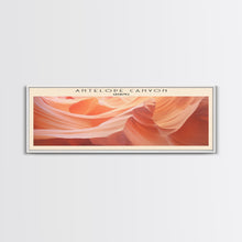 Load image into Gallery viewer, Antelope Canyon Travel Print Wall Art, Travel Poster Print, Retro Style Home Decor, Wall Hanging, Travel Gift Idea, Unique Metal Art