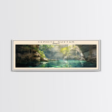 Cargar imagen en el visor de la galería, Cenote Suytun Travel Poster Print, Framed Canvas Wall Art, Metal Wall Art, COUNTRY art, Gift For Him, Travel Wall Art, Travel Lover Gift
