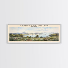 Load image into Gallery viewer, Gardens by the Bay COUNTRY | Framed Travel Poster Canvas Print | Trendy Wall Art | Watercolor Painting | Living Room Art | Unique Art