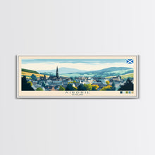 Carregar imagem no visualizador da galeria, Airdrie, Scotland Travel Poster Panoramic Canvas Print, Airdrie, Scotland Painting, Scotland Art, Airdrie Travel Art, Guest Room Painting