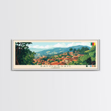 Carregar imagem no visualizador da galeria, Bafoussam, Cameroon Travel Poster Panoramic Canvas Print, Bafoussam, Cameroon Painting, Cameroon Art, Bafoussam Travel Art, Guest Room Painting