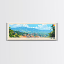 Load image into Gallery viewer, Bamenda, Cameroon Panoramic Travel Poster Canvas Print, Bamenda, Cameroon Painting, Cameroon Art, Bamenda Panoramic Travel Art, Travel Painting