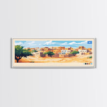 Load image into Gallery viewer, Banadir, Somalia Panoramic Travel Poster Canvas Print, Banadir, Somalia Painting, Somalia Art, Banadir Travel Art, Guest Room Painting