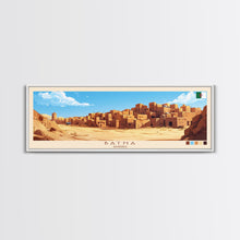 Load image into Gallery viewer, Batna, Algeria Panoramic Travel Poster Canvas Print, Batna, Algeria Painting, Algeria Art, Batna Panoramic Travel Art, Travel Painting