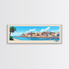 Load image into Gallery viewer, Benguela, Angola Panoramic Travel Poster Canvas Print, Benguela, Angola Painting, Angola Art, Benguela Panoramic Travel Art, Travel Painting